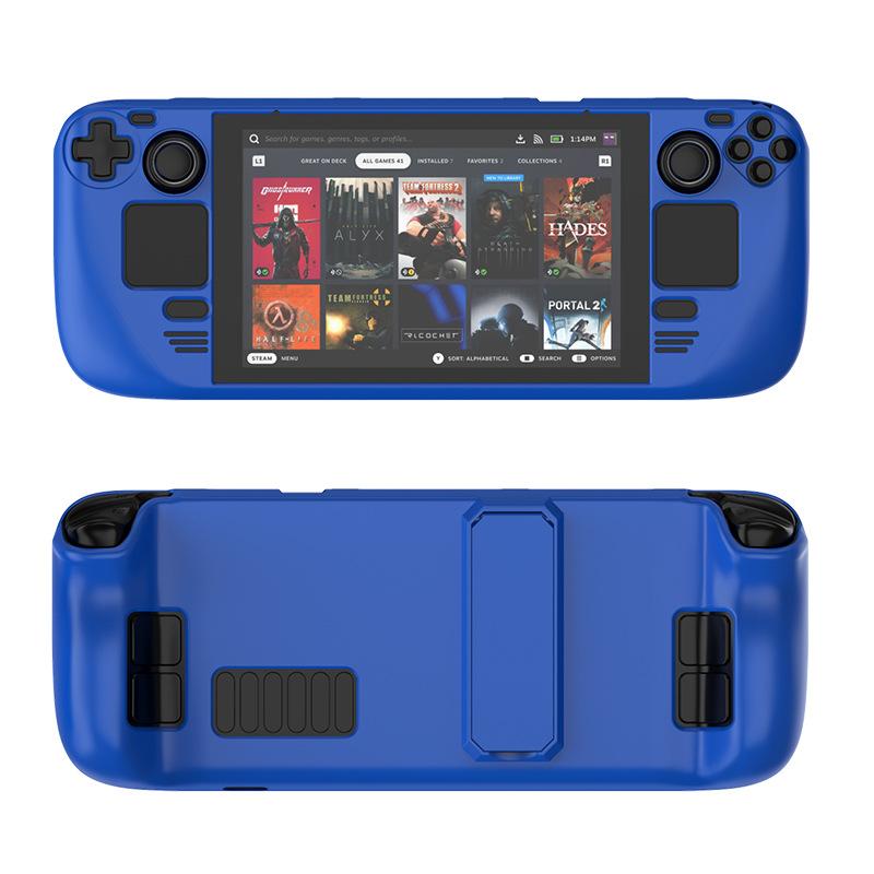 Suitable For Steam Deck Skin-Friendly Feel For Steam Deck Oled Colorful PC Protective Case With Stand Game Console Accessories