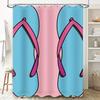 Romantic Yellow Hearts Shower Curtain Waterproof Fabric Decor for Bathroom Trendy Home Decoration Accessories (L) 180x240cm