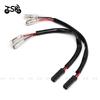 Turn signal marking line adapter plug connector for SUZUKI Hayabusa GSXR 1300 1999-2017 Rearview Mirror connector 2 power cords