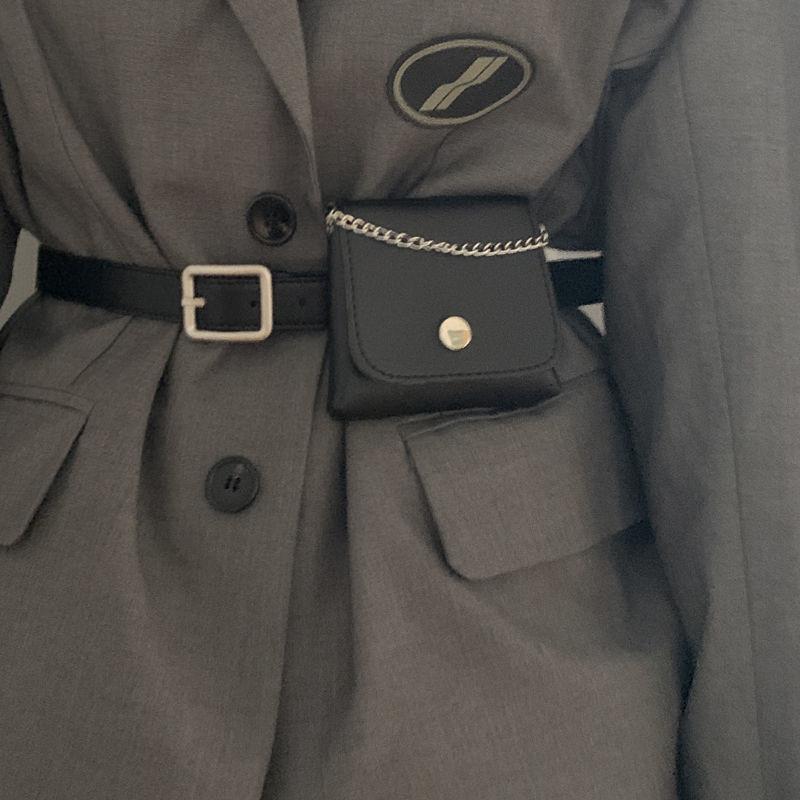 

Современный ПУ ремень на талию с подходящей мини-сумкой для женской стильной моды осень BeltWaist Bag