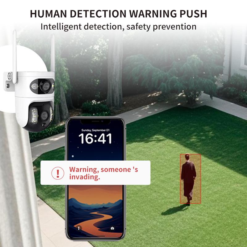 360° Panoramic HD Wireless WiFi Home Security Camera with Bracket