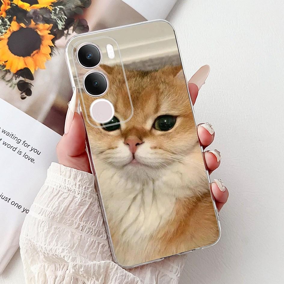 Silicone Case For Vivo Y19s V2419 Cover Lovely Cat Butterfly Cartoon Soft Back Protective Shell For Vivo Y19s 4G Y 19s TPU Coque