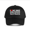 Hot Girl Sign Outdoor Activities Baseball Cap Sunhat Unisex Snapback Cap Womens