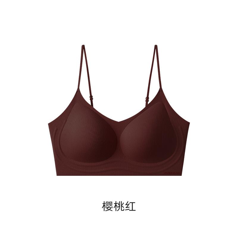 Women S Seamless Wireless Push Up Bra With Thin Straps For Small Chest