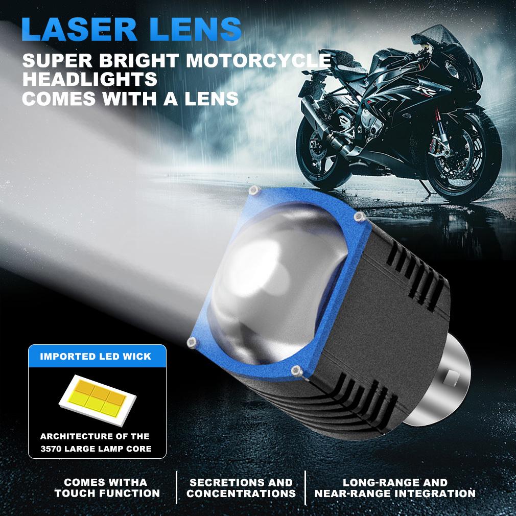 1Pc H4 LED Motorcycle Headlight Bulb 15000Lm BA20D H6 Hi Lo Beam Moto Light 3570 CSP Lens Dual Color White Yellow Scooter Fog Lamp 12V
