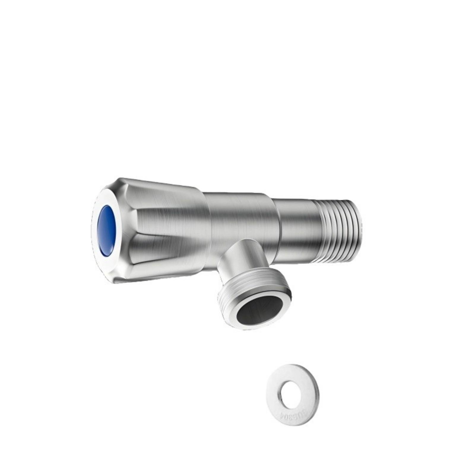 User Friendly Stainless Steel Elongated Angle Valves With Easyly Grip Handle Safe Bathroom Application