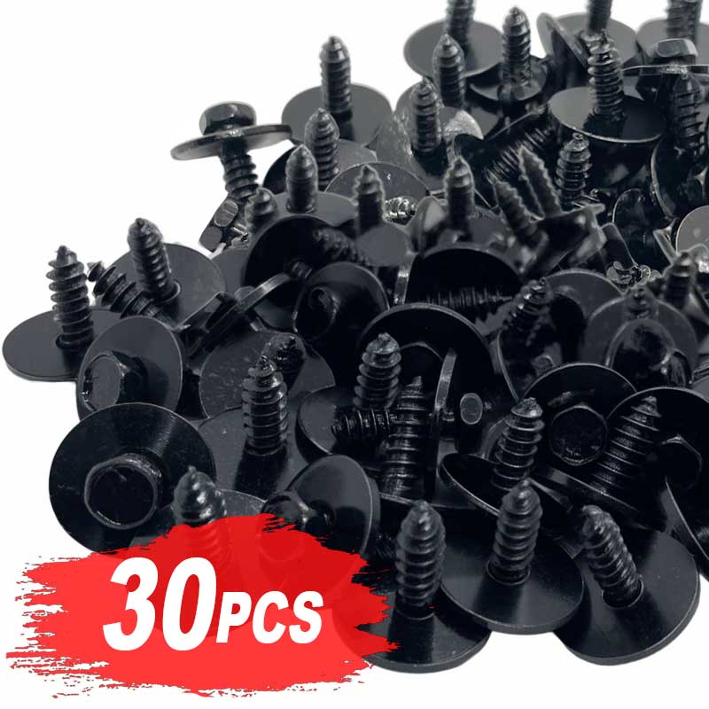 Engine Guard Plate Screw for BMW Self-tapping Screw Engine Shield Bumper Metal Nut Screw Washers Clip