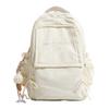 Schoolbag Macaron Fresh Mint Green Letter Embroidered Backpack Middle School Girls Class Travel Lightweight Versatile Backpack