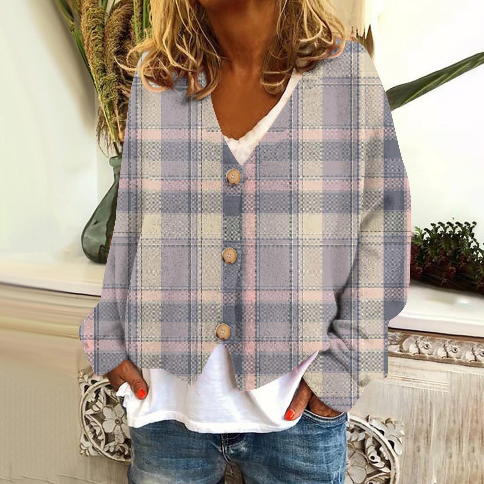 

Женская модная короткая куртка с длинным рукавом и принтом в клетку, однобортный плюшевый топ M