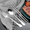1set Household Stainless Steel Portable Tableware Chopsticks Spoons Forks Two/Three Piece Set with Box Plate Sets Luxury Fork