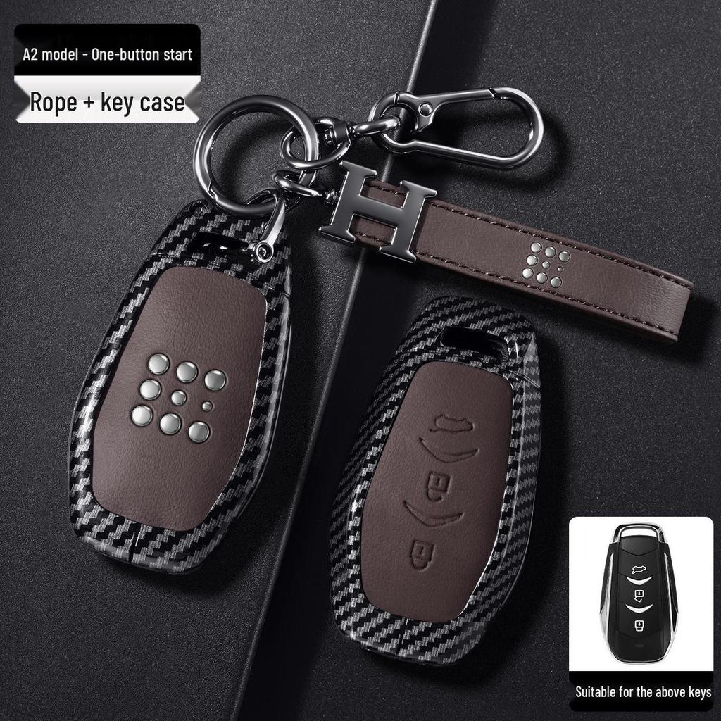 Landian Blue Electric E5 PLUS Key Case for DE-i Honor Version with Car Buckle Shell Modification