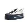 The First Layer of Cowhide Little White Shoes for Women 2025 Autumn New Thick-soled Heightening Biscuit Shoes Casual Versatile Sports Board Shoes for