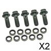 2x Banjo Bolt Fuel Line Adapter Wear Resistant Anti Leakage Accessories Oil Hose Screws Tube Tubing