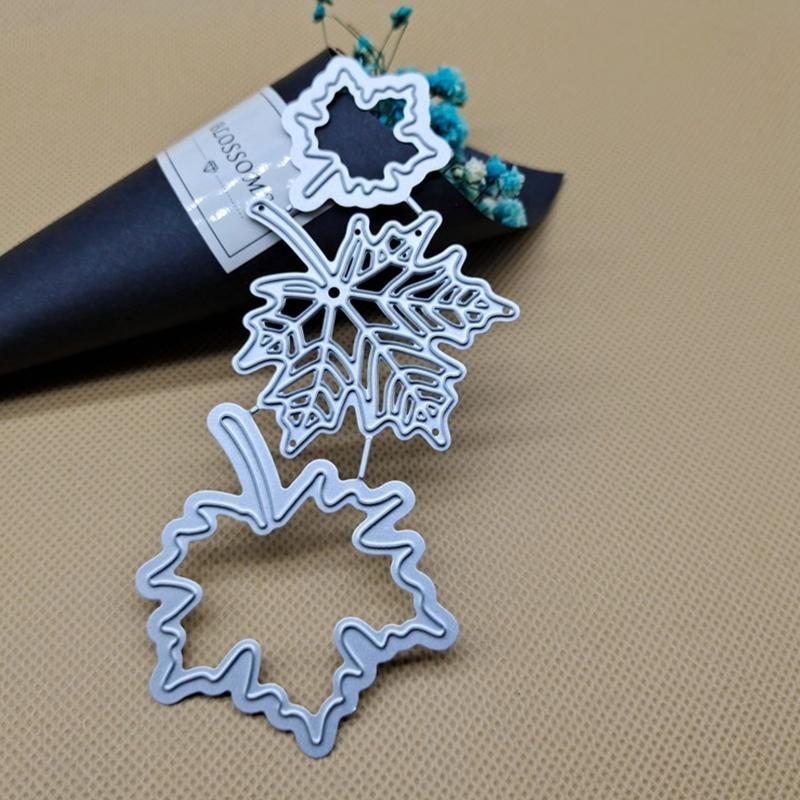 Maple Leaves Metal Cutting Dies Stencil DIY Scrapbooking Album Paper Card Template Mold Embossing Craft China Mainland