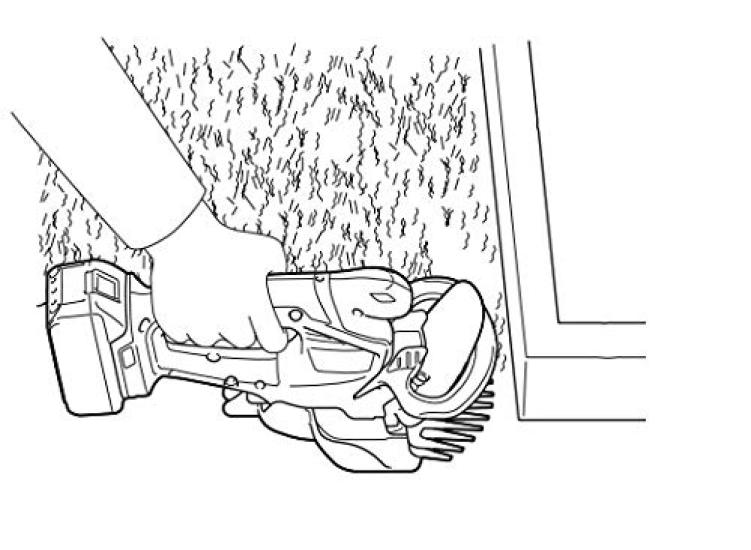 Makita MUM604DRF Rechargeable 18V Lawn 160mm Cutting Battery and Charger Included Trimmer, Width,