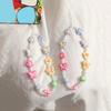 Y2K Cute Sweetheart Butterfly Flower Beaded Mobile Phone Lanyard Girls Camera Keychain Anti-loss Bracelet Rope Backpack Pendant