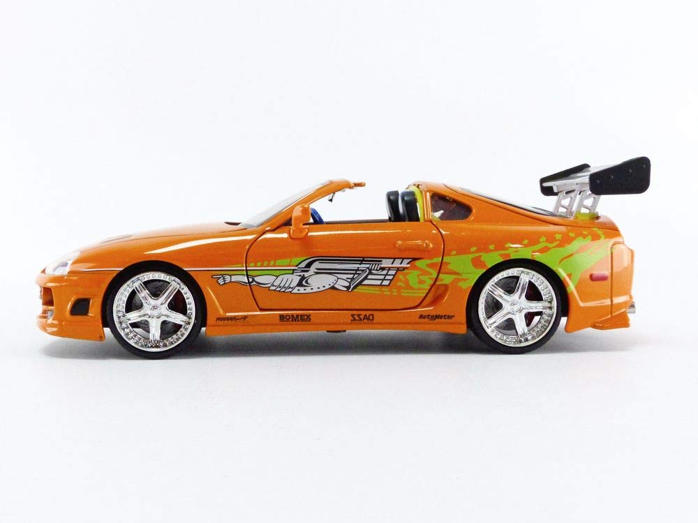 1:24 F&F Brian's Toyota Supra with Braian O'Coner Fast and Furious Diecast Car