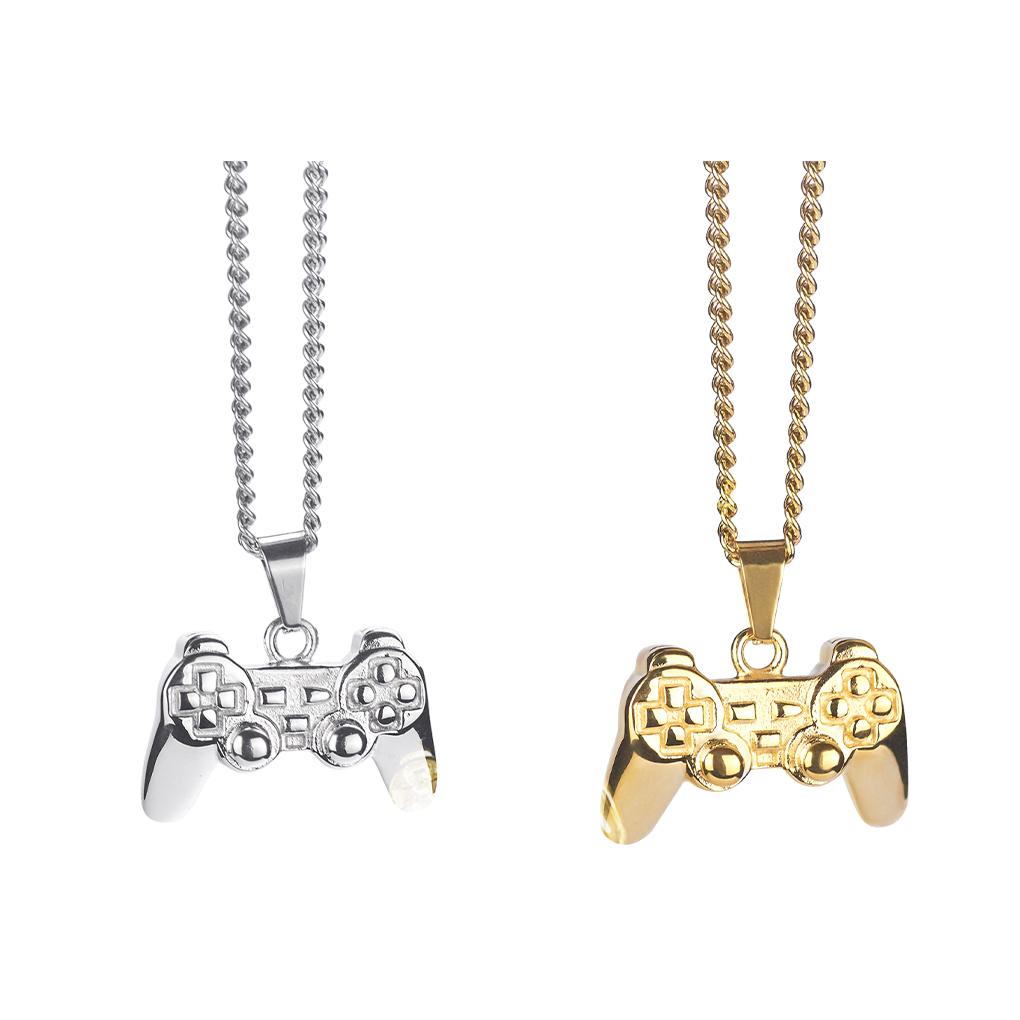 Statement With Style Game Controller Pendant Necklace Instantly Elevate Any Outfit Metal Chain Gift Idea, Sliver