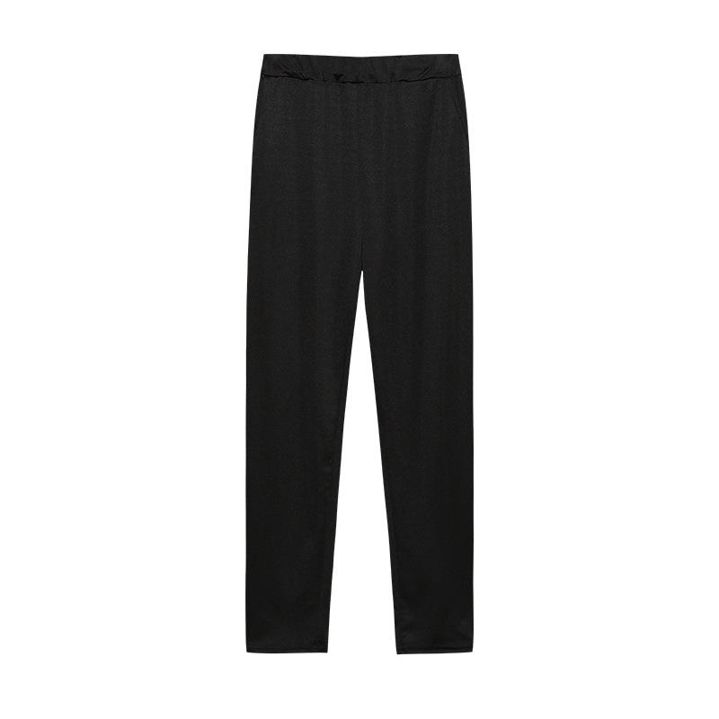2025 Autumn Winter Women's Maze Print Two Piece Set, Color Block Loose Fit Long Sleeve Top With Pants, Casual Lounge Wear Coord Outfit