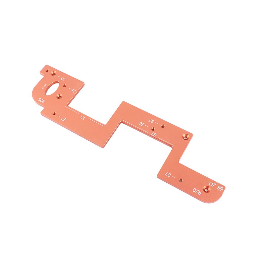 ARC Grooving Auxiliary Tool Anti Slip Easy to Operate Cabinet Door Slot Position Template for Woodworking Tool 6mm