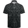 Short Sleeve Polo Shirt with Equestrian Horse Print, Casual Stylish Top