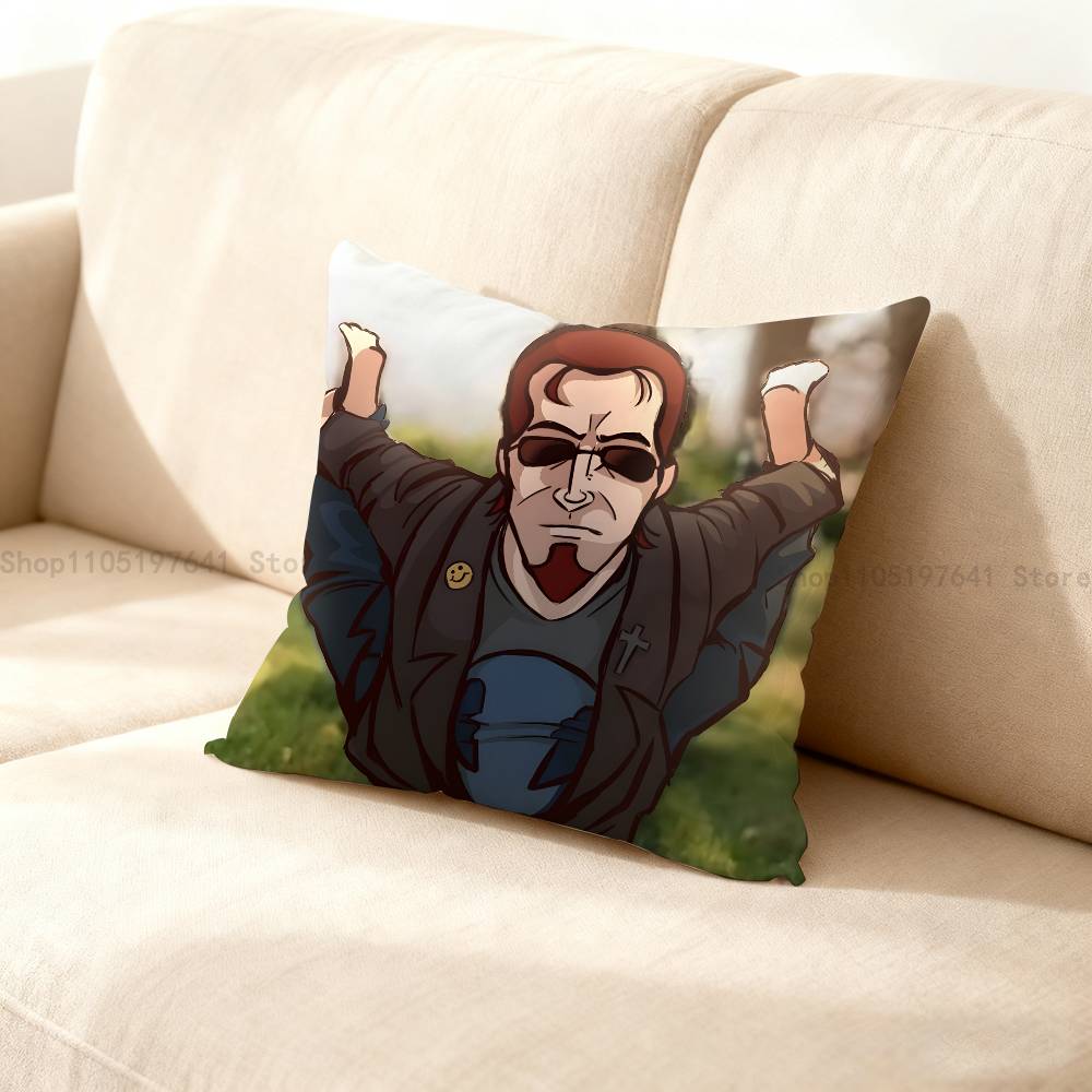 The P-Postal D-Dude Customizable Anime Celebrity Merchandise All-Match Printed Pillow Case Sofa Office Room Decoration Protector