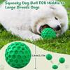 1PC Unbreakable Squeaky Dog Chewing Ball Tough Natural Rubber Toy Fun Interactive Game for All Breeds