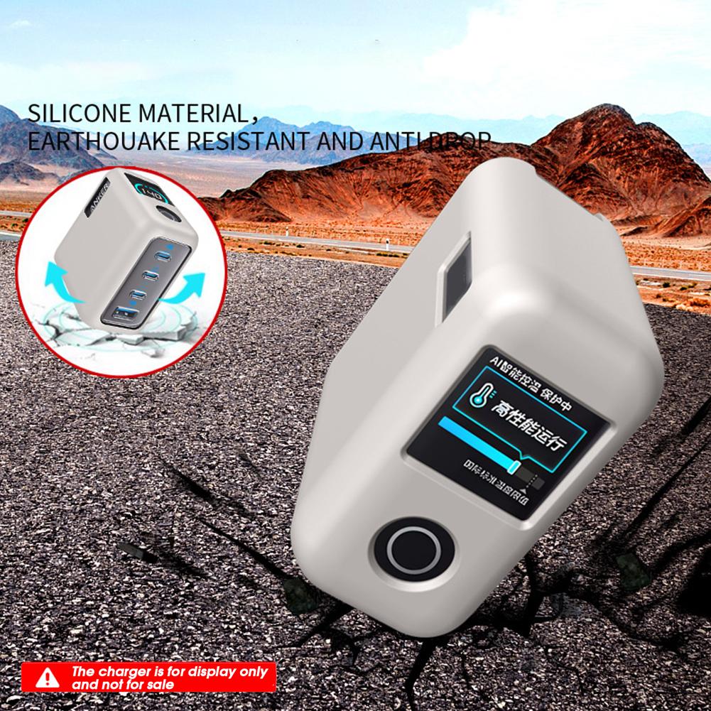 Soft Silicone Protective Case For Anker Zolo 140W Power Bank Portable Travel Shockproof Waterproof Carrying Protective Case