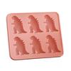 Ice Cube Mold Food Grade Silicone Ice Tray 6 Cavity Dinosaur Shaped Ice Maker Easy Fill Release Party Cocktail Accessory