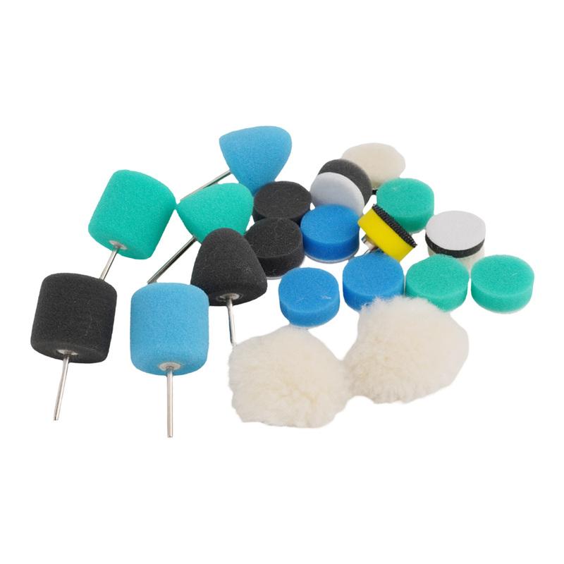 Detail Polisher Pads Polisher Pad Set Polishing Tasks Wool Material Sponge Material For Polishing Car Headlights
