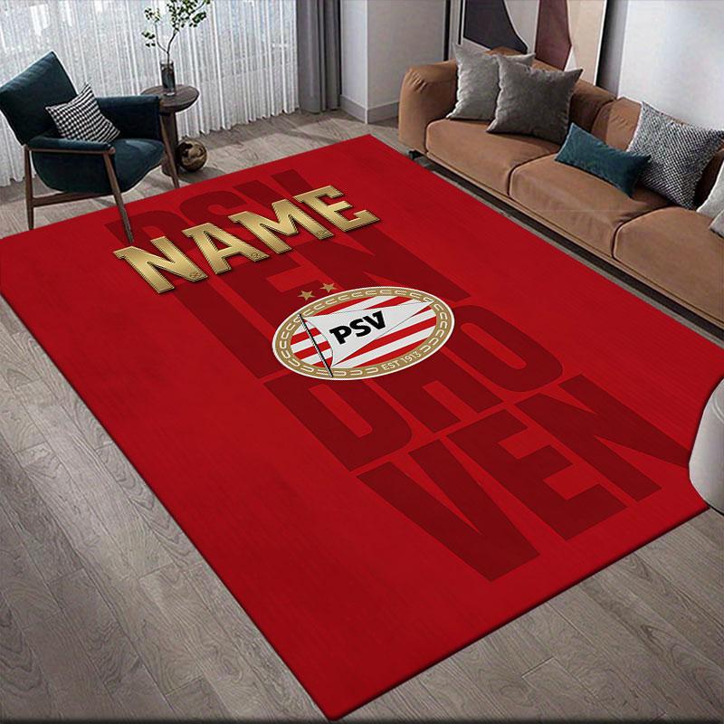 Custom Name,PSV Home Sofa Decoration for Living Room & Bedroom, Non‑Slip Play Flannel Floor Mat for Game Room