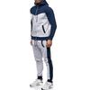 2026 Nuevo Conjunto de Cardigan Deportivo Casual con Bloques de Color y Capucha para Hombre Europeo y Americano Otoño e Invierno