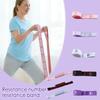 Faixa Elástica com Laços Numerados para Yoga Exercícios Físicos Pilates Dança e Treinamento de Flexibilidade