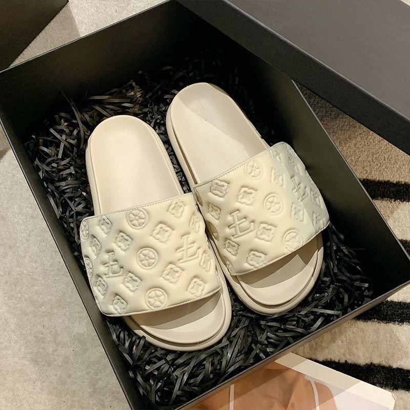 

Slippers women s summer outer wear fashionable new thick-bottomed muffin high-end women s cool slippers 36-37