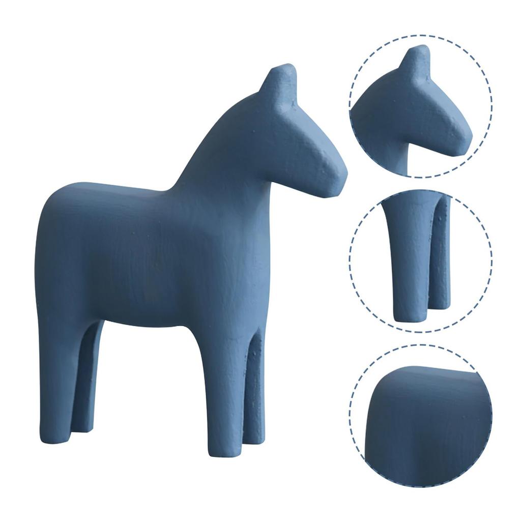 Kreative Schwedische Dala-Pferd-Statue Dekoration für Zuhause Büro Schreibtisch Bücherregale Kinderzimmer Schlafzimmer Dekorationen Geschenk