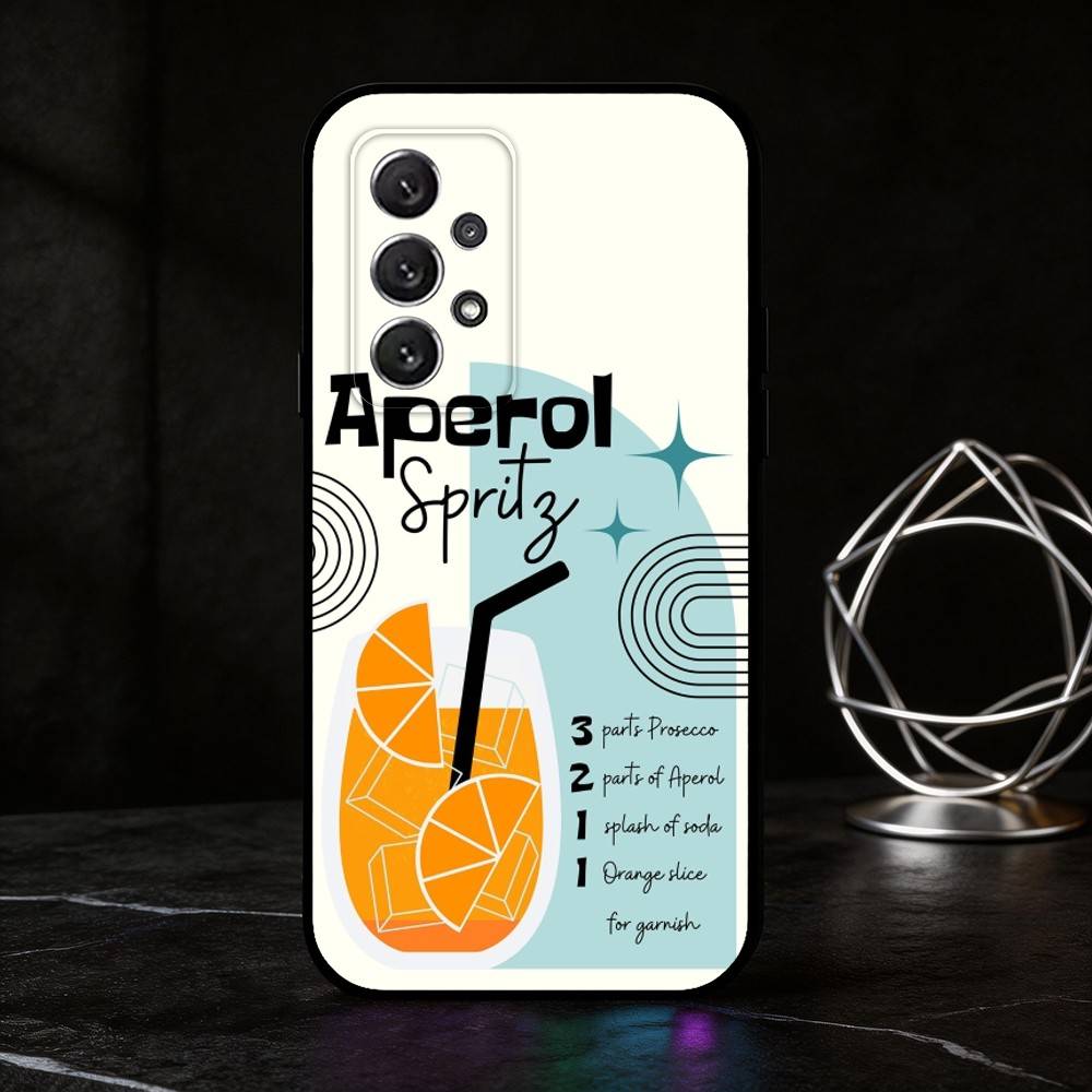 

A-Aperol Spritz phone Case For Samsung S25,24,21,22,23,30,Ultra,20,Plus,Fe,Lite,Note Soft Black Cover Samsung S305G