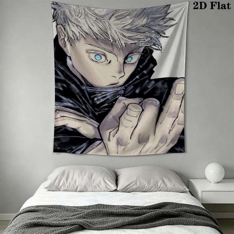 Jujutsu Kaisen Ταπετσαρία Τοίχου Αισθητική Κρεμαστό Τοίχου Τυπωμένο Ύφασμα Κουβέρτα Διακοσμητικές Ταπετσαρίες για Υπνοδωμάτιο Σαλόνι Διακόσμηση Σπιτιού