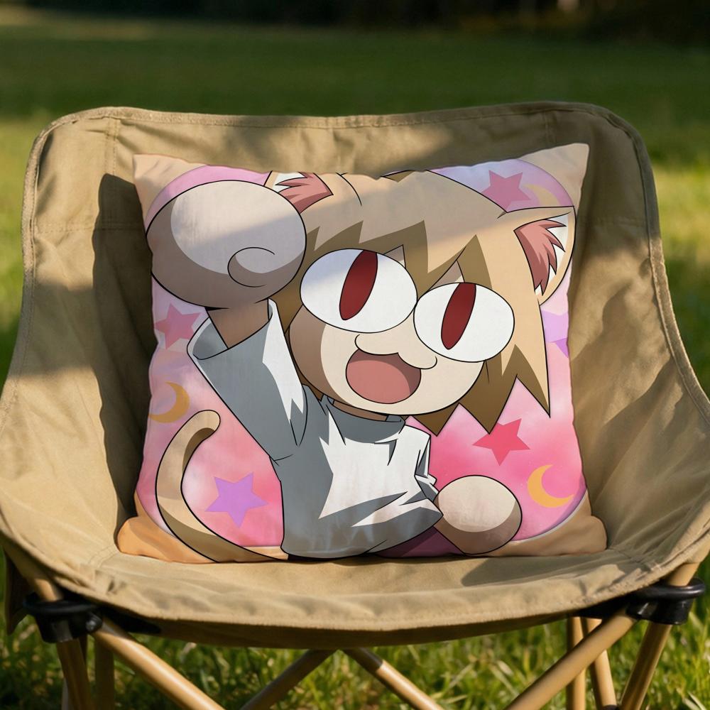 Neco Arc Kawaii Cushion Cover Soft Reversible Durable Pillow Cover MultiScene Use for Home Car Daily Comfort