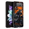 Colors Vintage Motorcycle Painted Hard PC Phone Case For Samsung Galaxy Z Flip 7 6 5 4 Black Cover For Galaxy Z Flip 3 Foldable