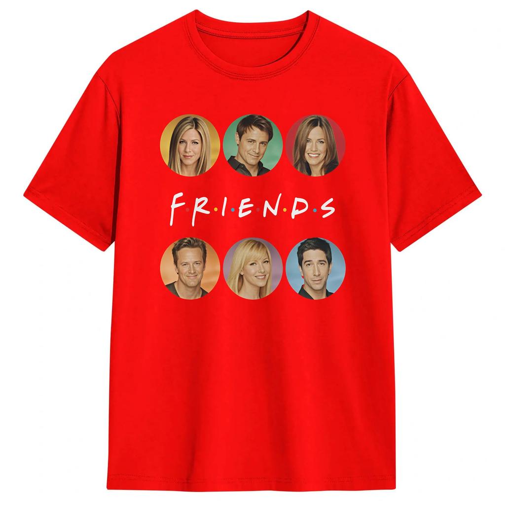 Casual TShirt Summer Friends Tv Show Hip Hop T Shirts 100 Cotton Tee Shirt For Unisexs Y2k Basic Pattern Short Sleeve Clothes