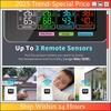 The New Temperature Humidity Wireless Sensor Hygrometer Electronic Digital Thermometer In/Outdoor With Weather Station  White