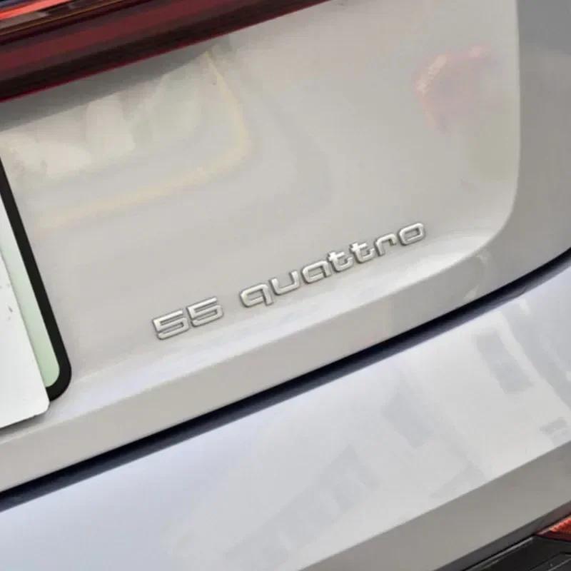 S1 Car ABS Rear Trunk Sticker For S1 35 55 50 Quattro Logo A7 A8 Q3 A1 A3 A5 A6 Q4 Q5 S7 A4L Tail Emblem Badge Decals AZ1s18