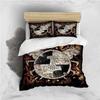 Scandinavian Folklore Motifs Viking Duvet Cover Microfiber Northern Germanic Culture Mjollnir for Women Men Bedroom Decorations