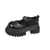 Round Head Sweet Cool Platform Small Leather Shoes Women's 2025 New Butterfly Versatile Japanese Jk Thick Heel Shallow Mouth Mary Jane Single Shoes