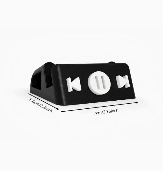 Creative 3D Printed Desktop Record Display Stand, Dual-Purpose CD & Vinyl Storage Organizer, Modern Home Table Decoration