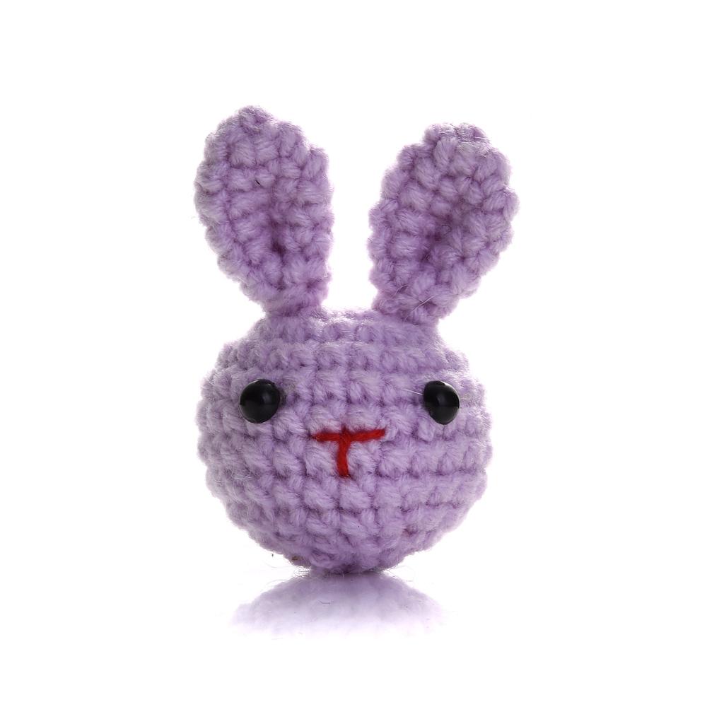 1Pc Handmade Crochet Animal Mixed Felt Ball DIY Charm Newborn Care Accessories Necklace Pacifier Chain Set Toy