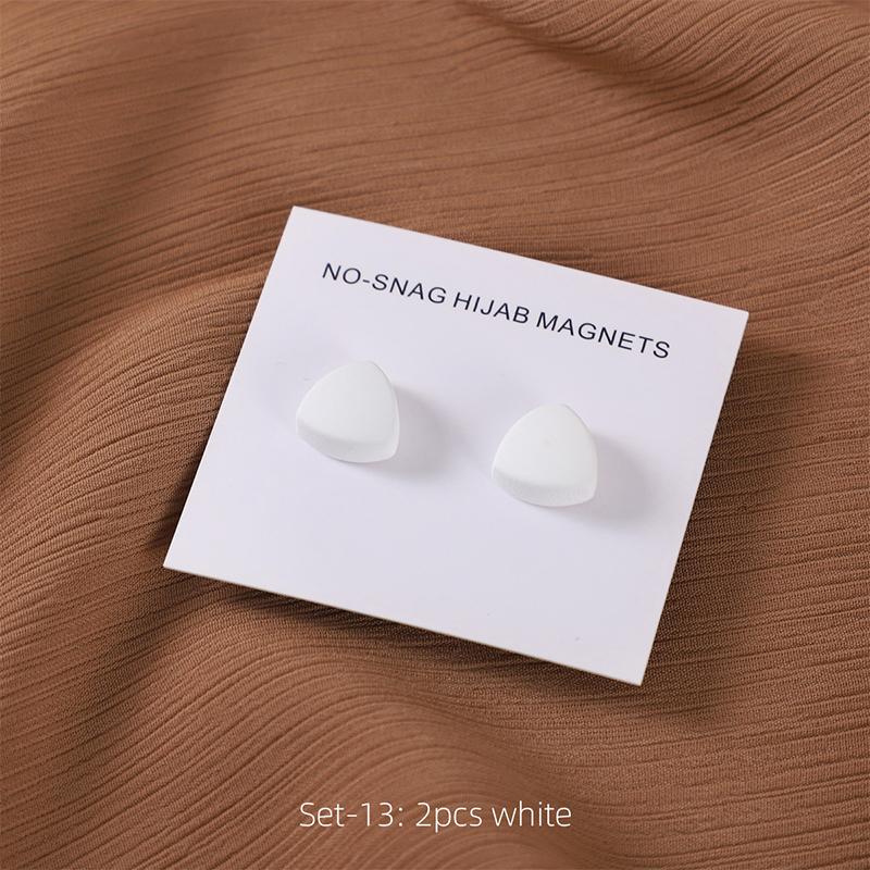 Matte Magnet Hijab Pins for Muslim Headscarf Women Scarf Magnetic Button Shawls Magnetic Brooch Ramadan Islamic Turban Fingdings