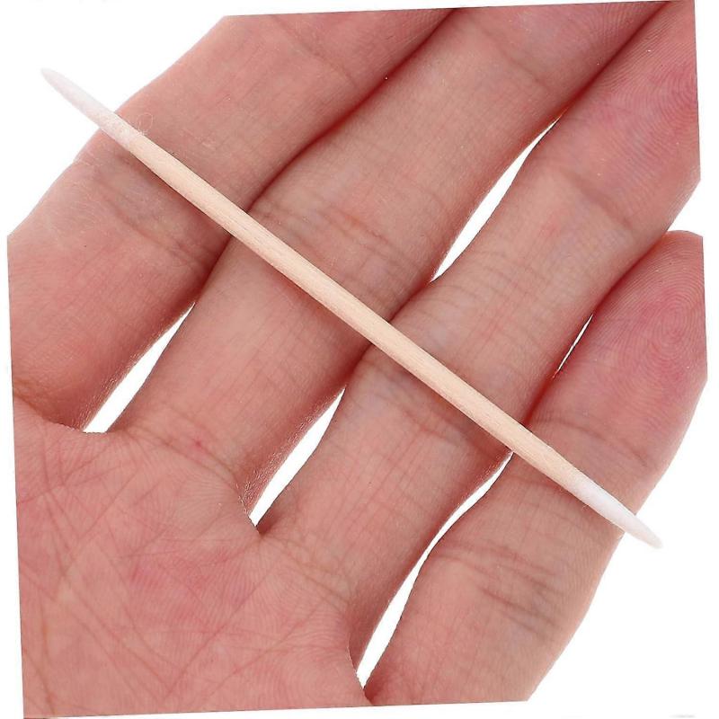 Dubbelsidiga bomullspinnar - 2-pack Precisionsrengöringstips för smink, hudvård, elektronik, kosmetiska applikationer