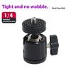 Professional 360 Degree Rotating Metal Camera Adapter Stand 1/4 Inch Threaded Base For Tripods Phone Holders Photography