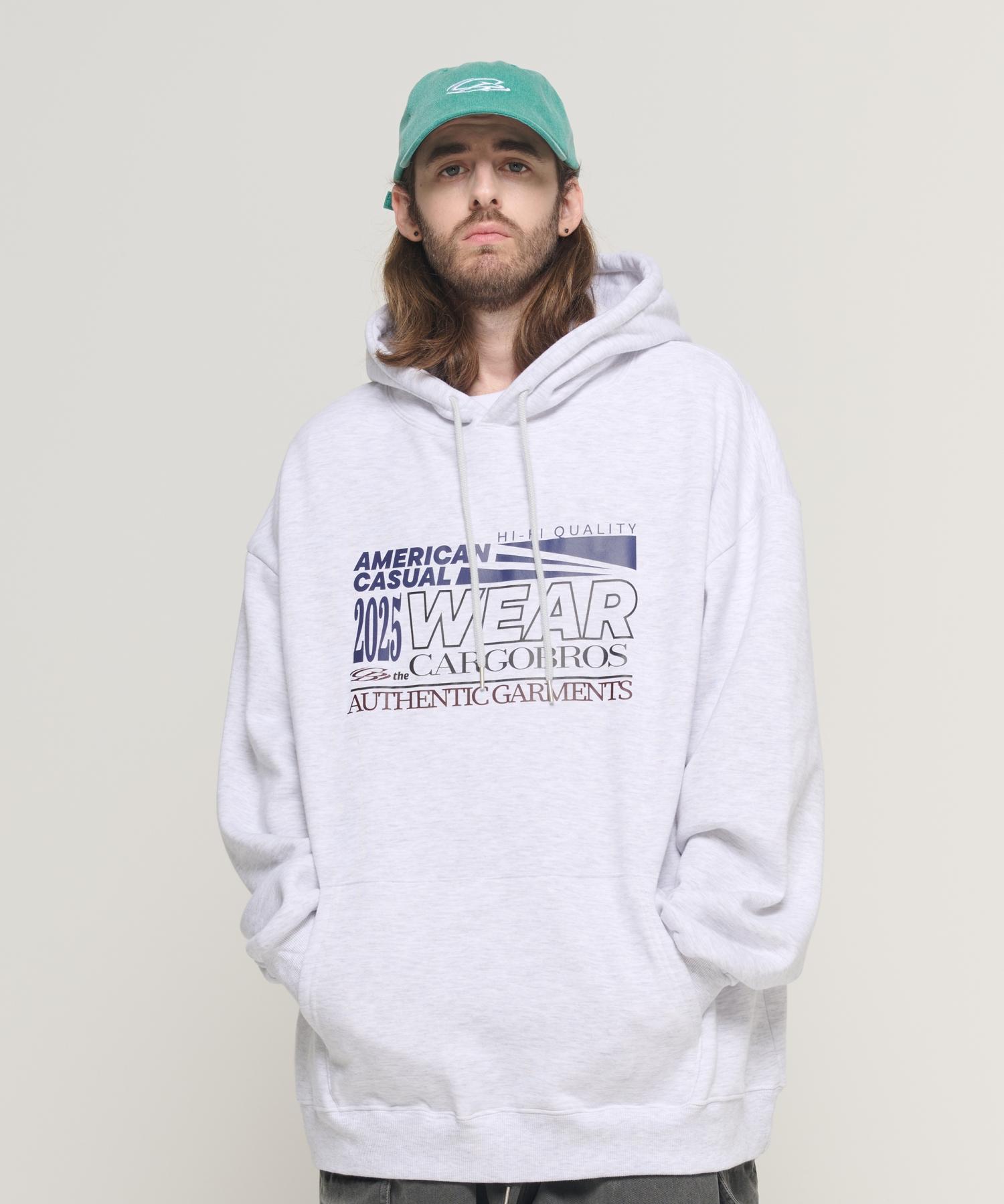 Cargo Bros Tech Garment Oversized Hoodie (Light Gray) Xl